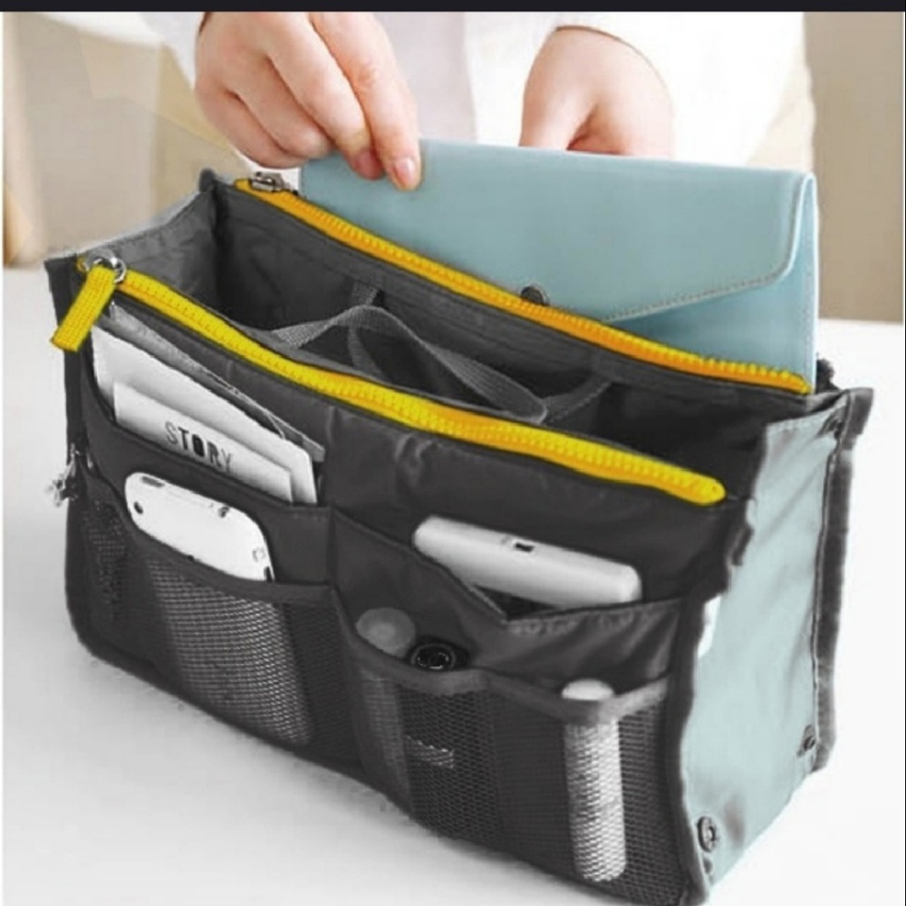 Large Gray Organizer Bag - Picture 3 of 3